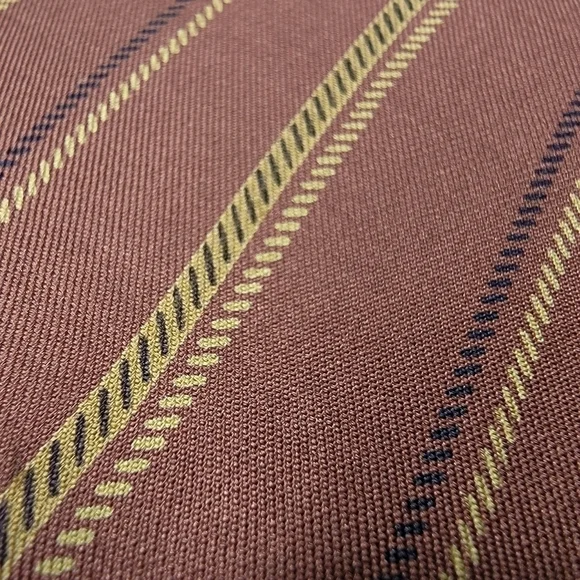 Calvin Klein Italian Silk Simple Striped Traditional Long  Vintage Neck Tie - Picture 9 of 11